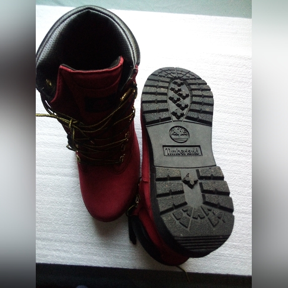Timberland (Jimmy Jazz Exclusive Edition) Suede Leather 6in Boots Men's 11 Red - Picture 13 of 16